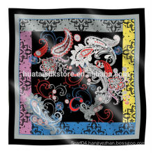 Cheap square silk scarf in high quality for wholesale